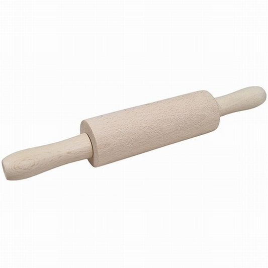 Houten roller beukenhout klein; lengte 21 cm