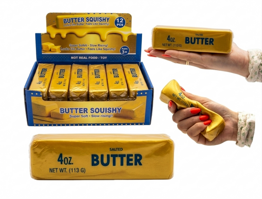 Squishy BUTTER Goud 14cm.