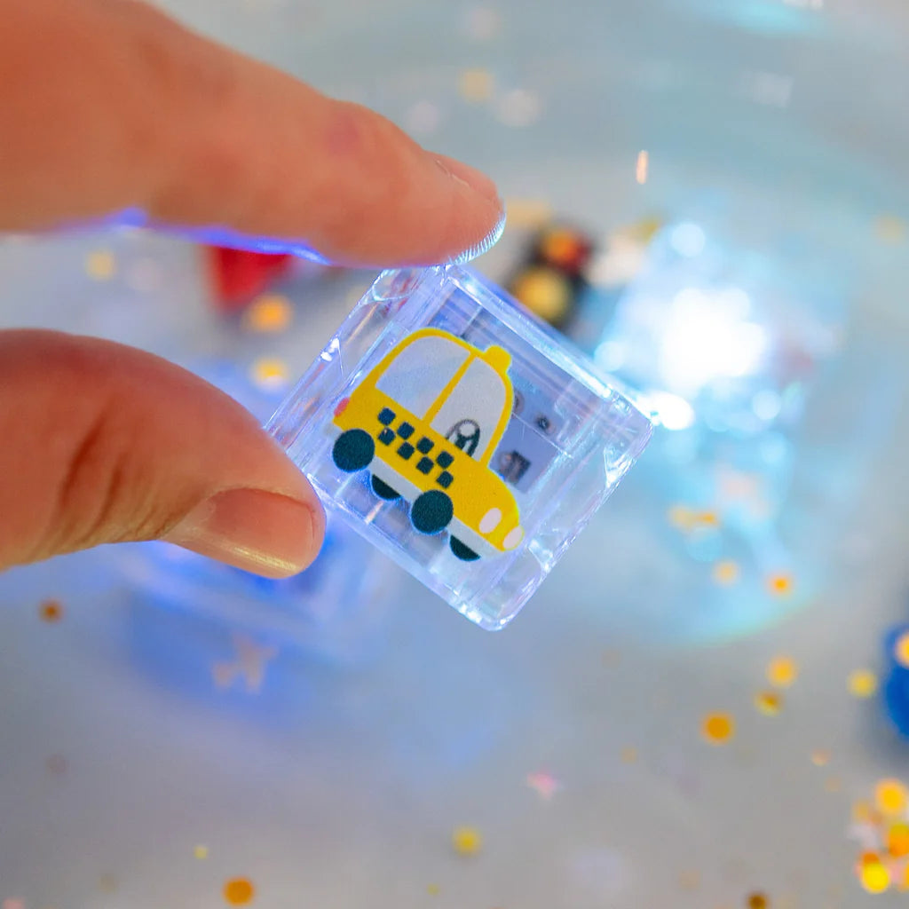 Glo Pals Auto Light-Up Cubes 6-pack - NEW