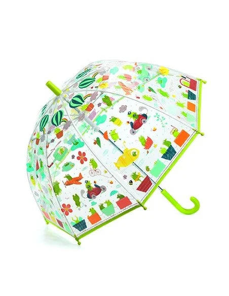 Djeco kinderparaplu Kikkers (groen)  ( alleen in winkel verkrijgbaar)