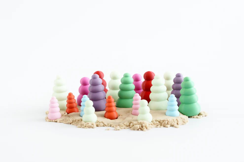 OchOch - Little Storytellers Sensorische Figuren Treeset - Orange Outdoor 3st.