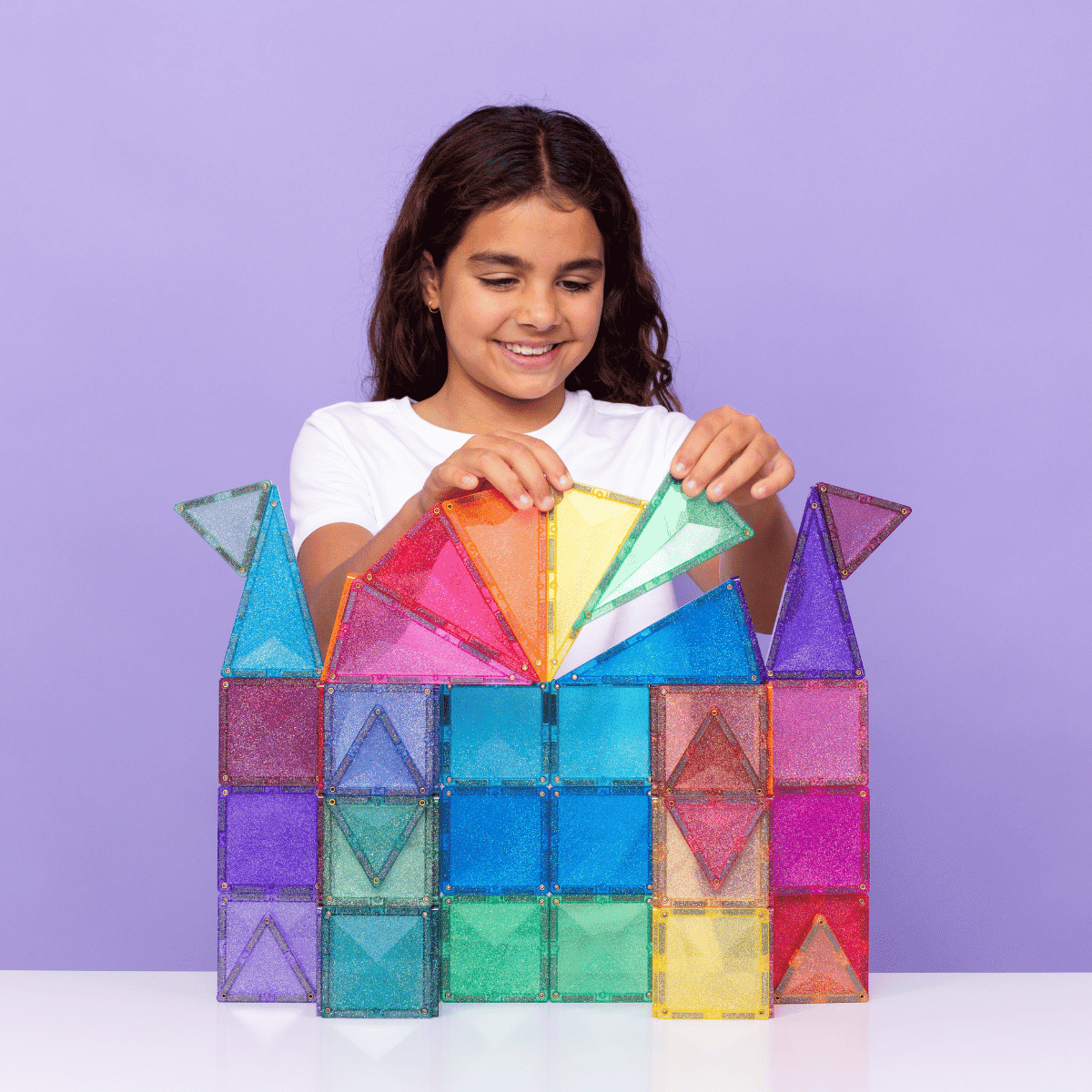 Connetix Glitter Castle Pack 48 pc - PRE ORDER