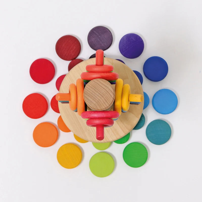 Grimm’s Houten regenboogmunten 24 stuks (10312)
