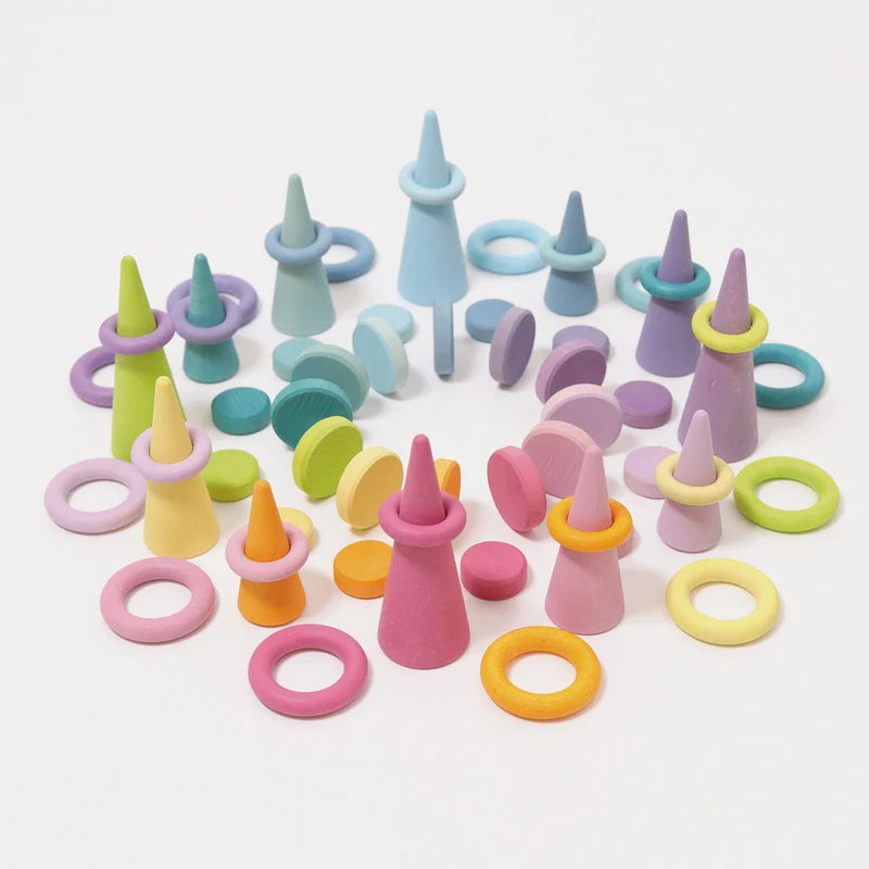 Grimm’s Houten pastelkleurige munten 24 stuks (10311)