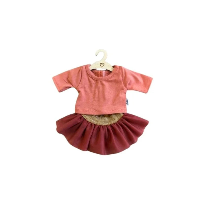 Paula Reina Pop Gordi meisje (bloot/blank/34cm) Kledingset Candy terra