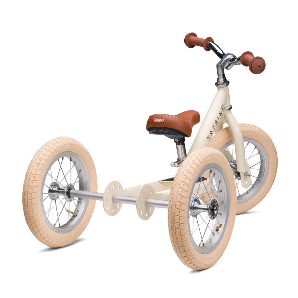 Trybike Steel 2-in-1 loopfiets Cream Vintage