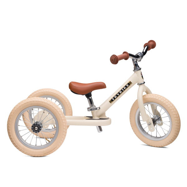 Trybike Steel 2-in-1 loopfiets Cream Vintage