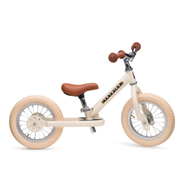 Trybike Steel 2-in-1 loopfiets Cream Vintage