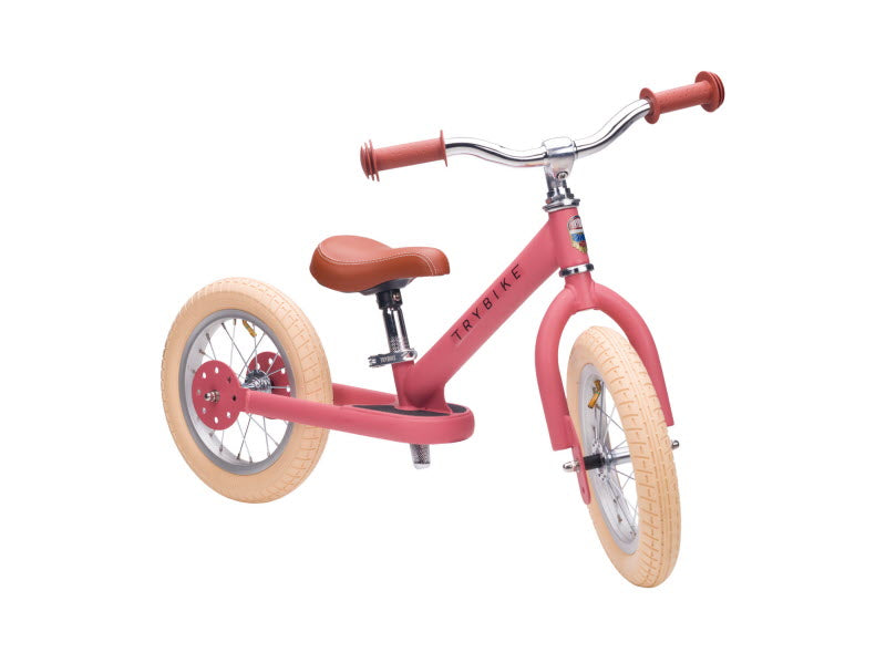 Trybike Steel 2-in-1 loopfiets Matt Pink