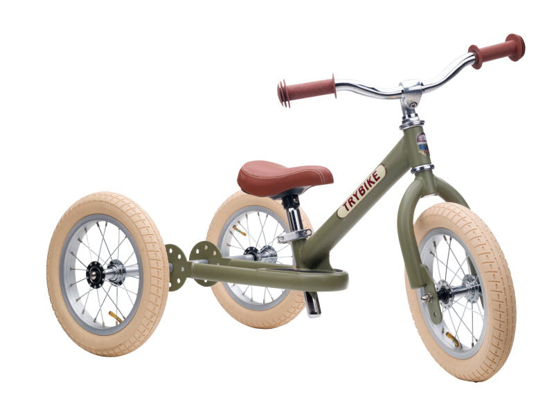 Trybike Steel 2-in-1 loopfiets Matt Green