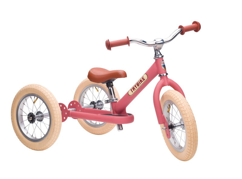 Trybike Steel 2-in-1 loopfiets Matt Pink