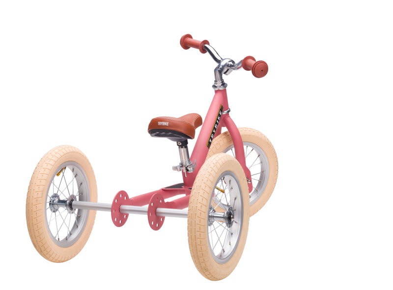 Trybike Steel 2-in-1 loopfiets Matt Pink