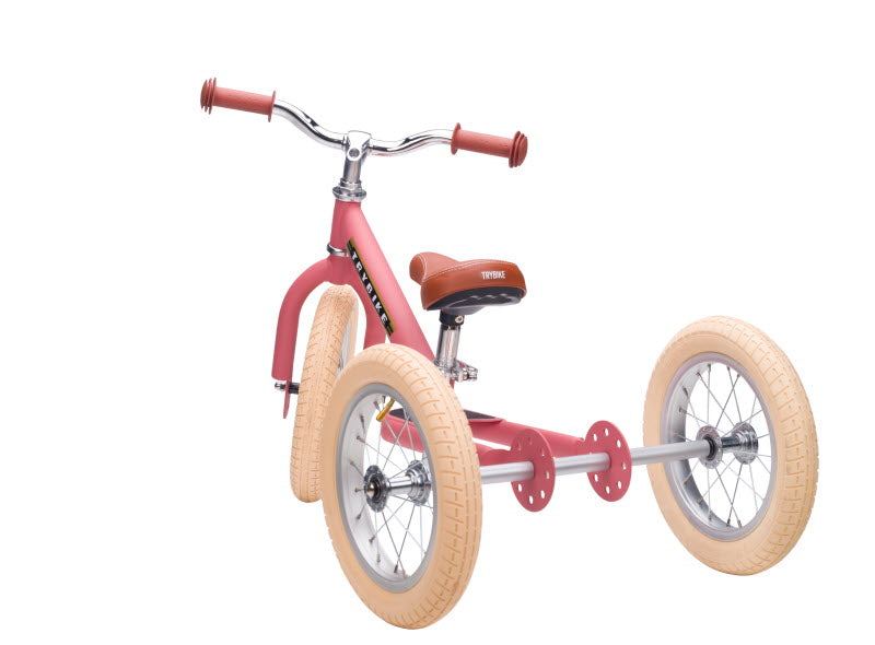 Trybike Steel 2-in-1 loopfiets Matt Pink