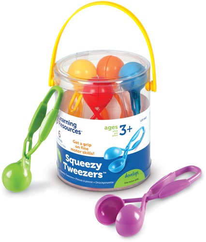 Learning Resources Squeezy Tweezers  ( 6 stuks)