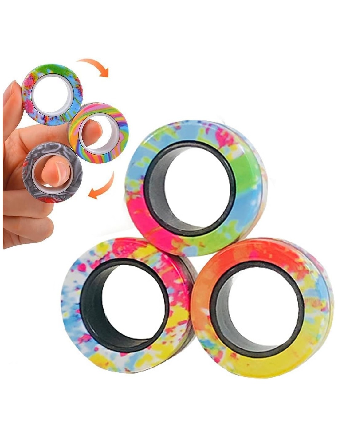 Magnetic Rings Stim Toy Fidget