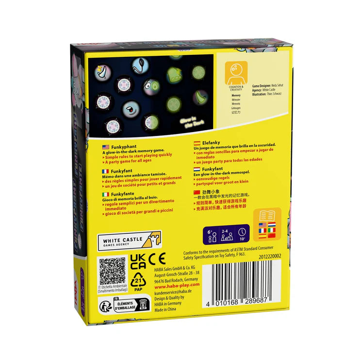 Haba - Memospel Funkyphant Glow in the Dark > 6 jaar