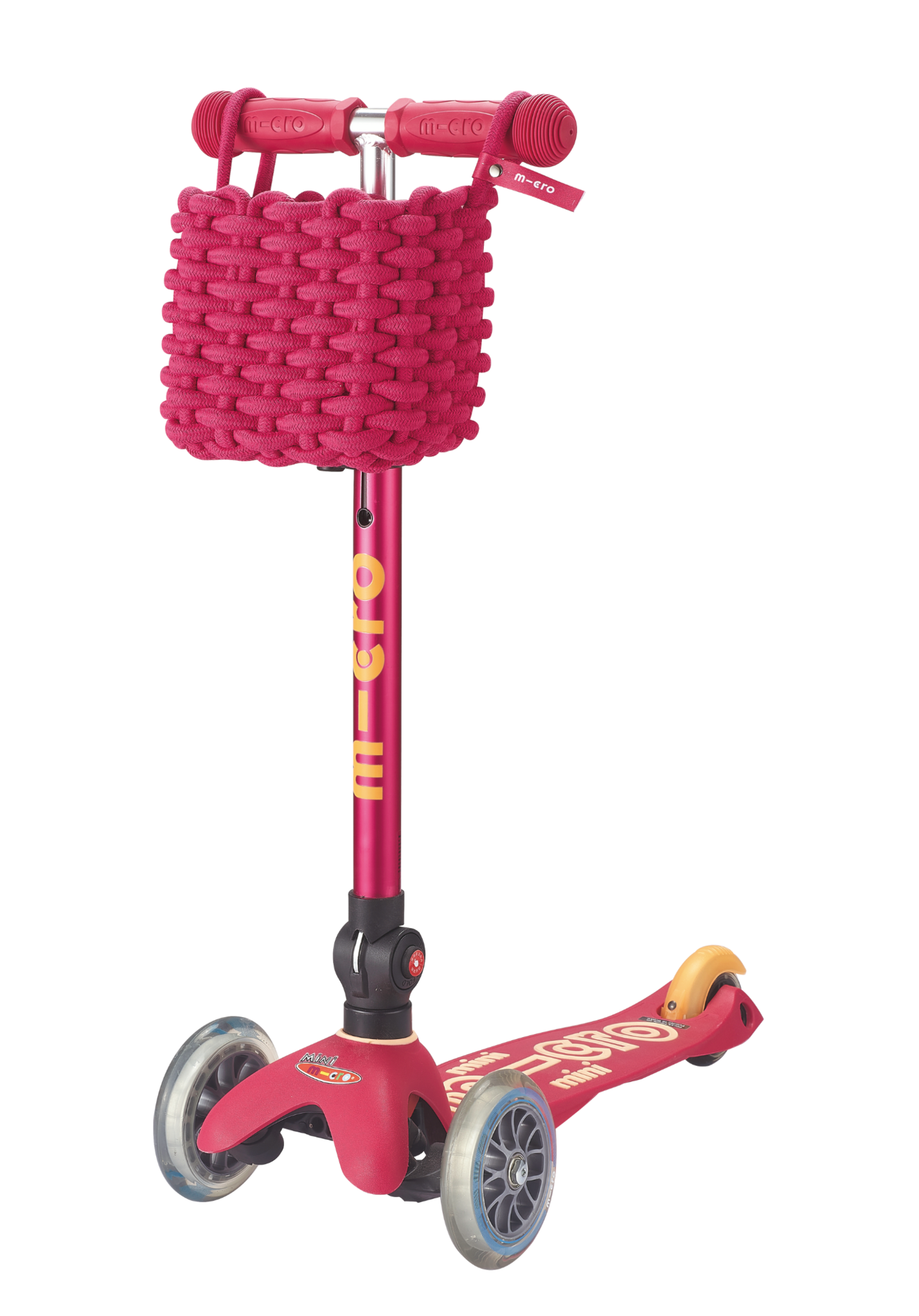 Micro Step mandje handgemaakt - katoen - Roze