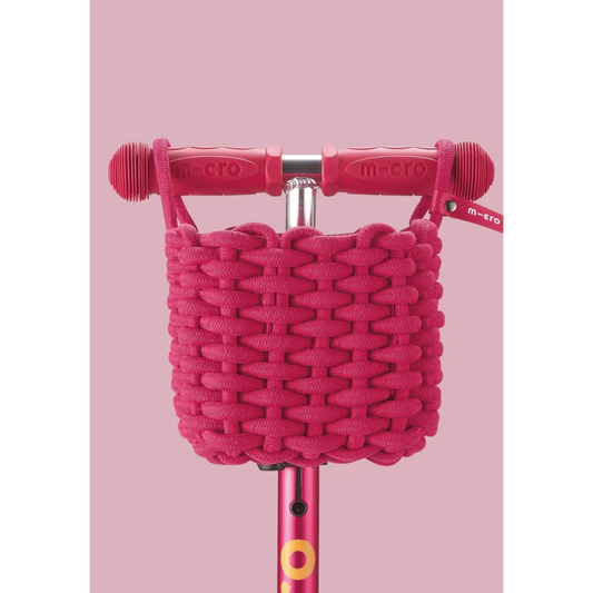 Micro Step mandje handgemaakt - katoen - Roze