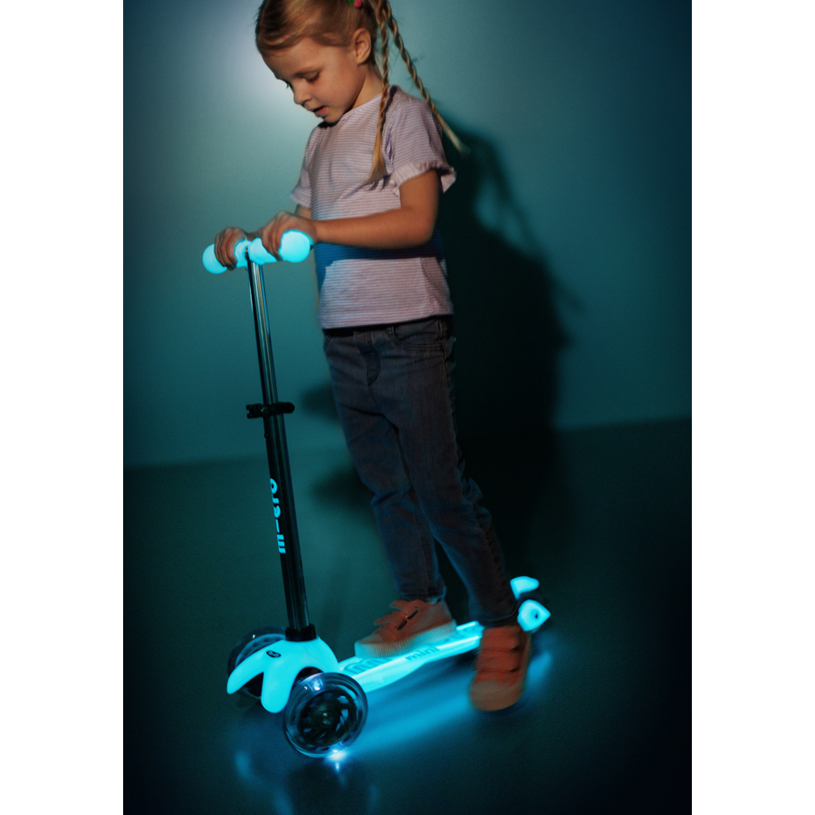 Micro Step - Mini Deluxe GLOW LED - 3-wiel kinderstep -  2 tot 6 jaar (max 50 kg)