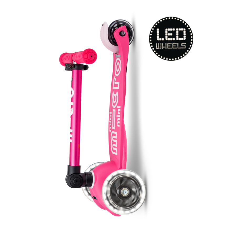 Micro Step - Mini Deluxe LED - 3-wiel kinderstep -  2 tot 6 jaar (max 50 kg)