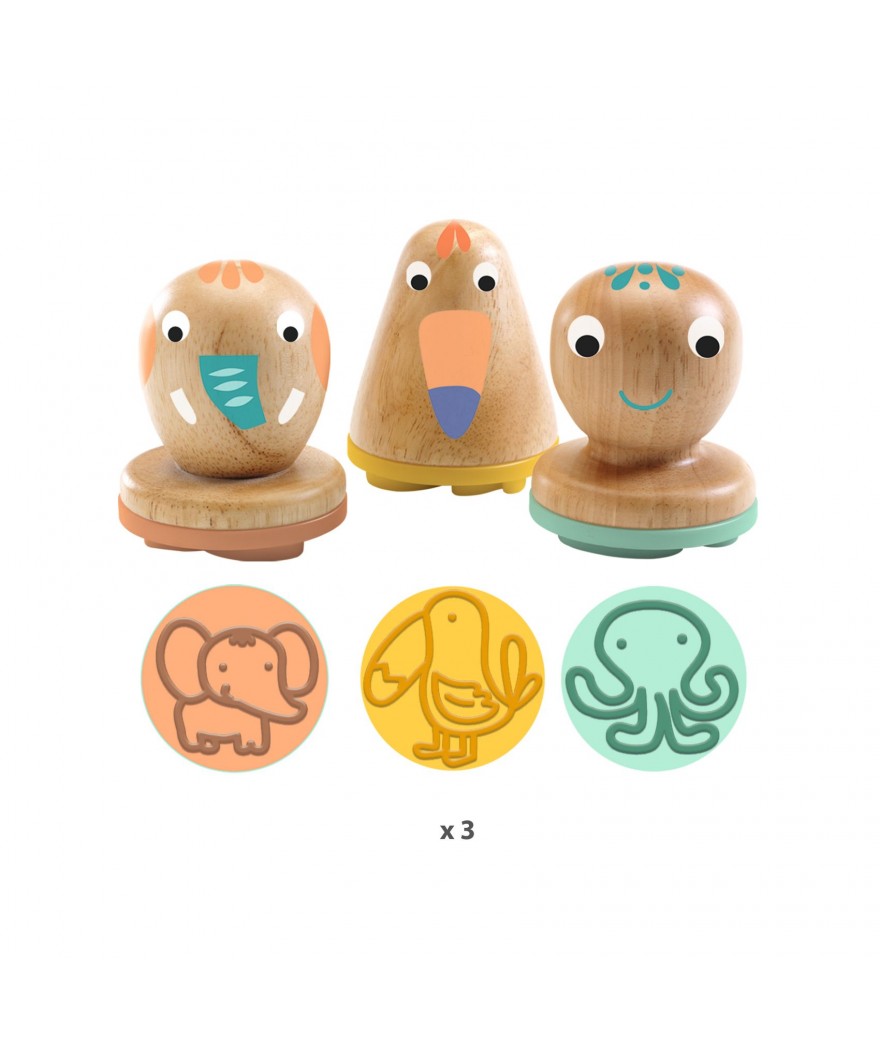 Djeco stempel Dieren > 18 maanden