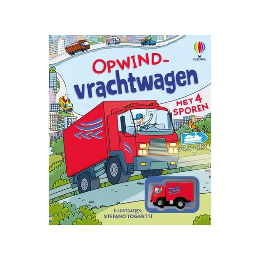 Usbrone Kartonboek: Opwindvrachtwagen