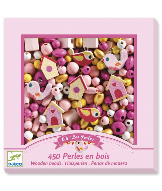 Djeco Houten kralen – Vogels