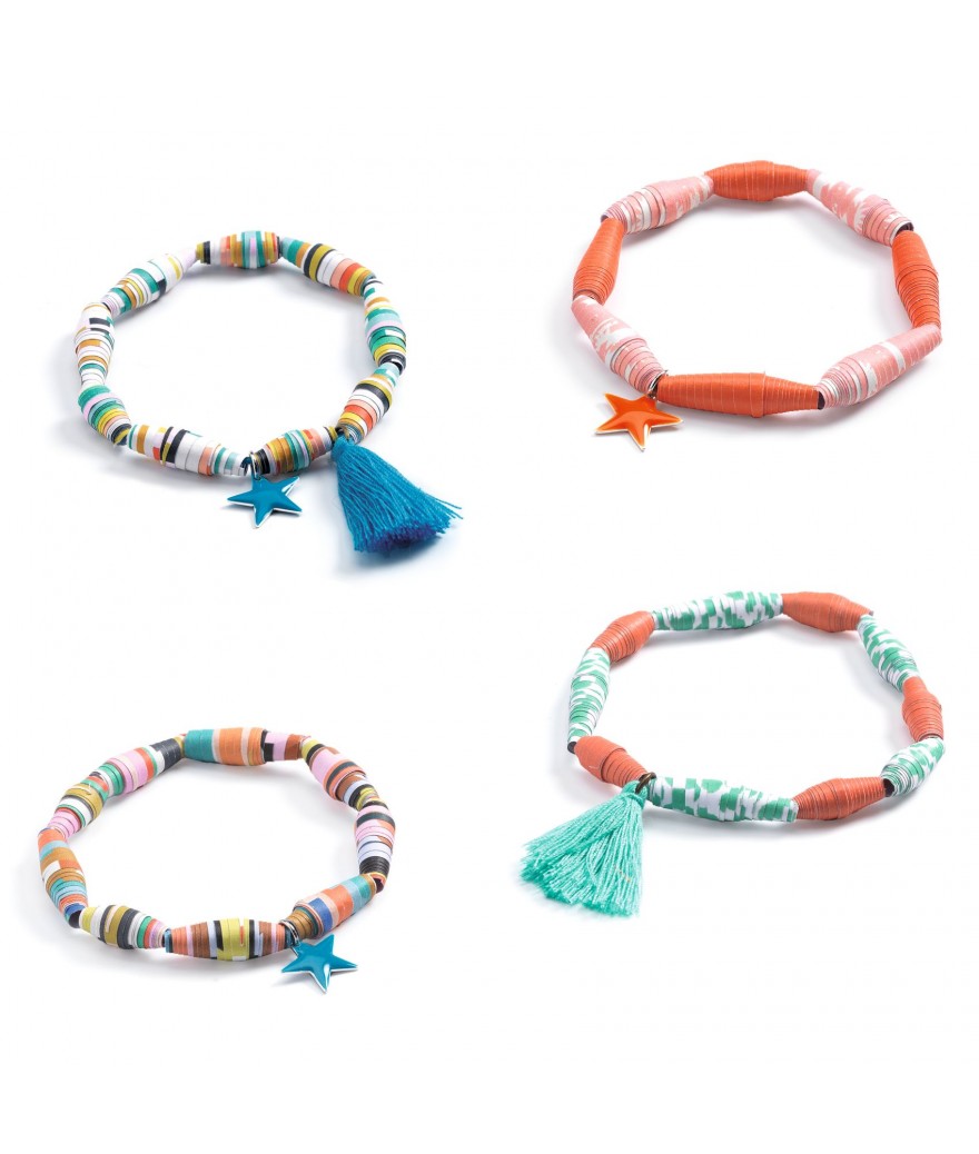 Djeco knutselset - DIY papieren armbandjes