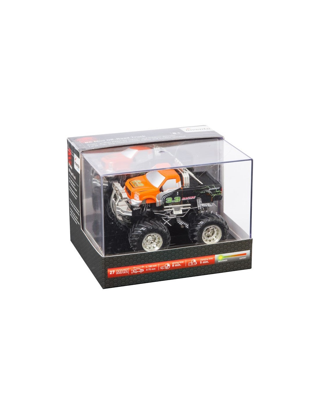 RC: Mini Off-Road Truck "Orange" - 27 Mhz.