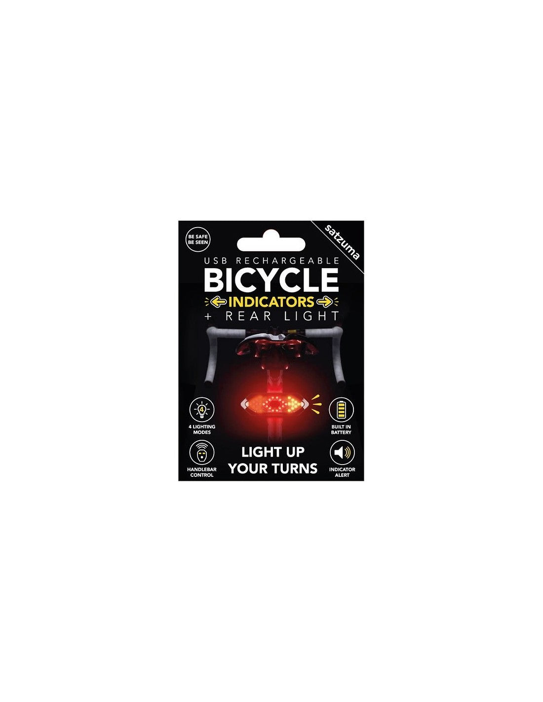 Satzuma - Bicycle Indicators usb oplaadbaar en met geluid