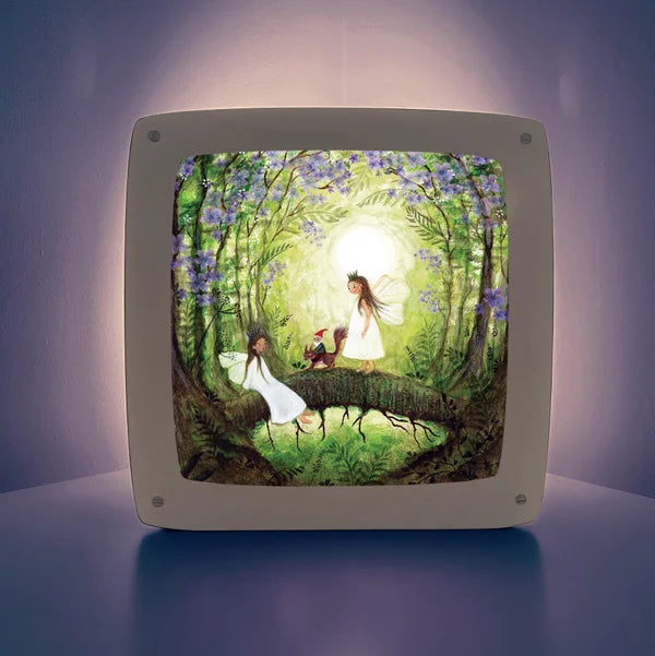 Toverlux Bijdehansje Fairies with Squirrel Seizoensplaat