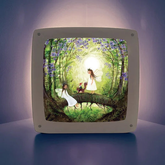 Toverlux Bijdehansje Fairies with Squirrel Seizoensplaat