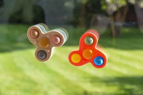Tickit SiliSoft Jumbo Spinner - Regenboog - Vanaf 0 maanden