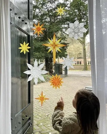 Mercurius Vliegerpapier 16x16 cm ass. 5 kerstkleuren, blok