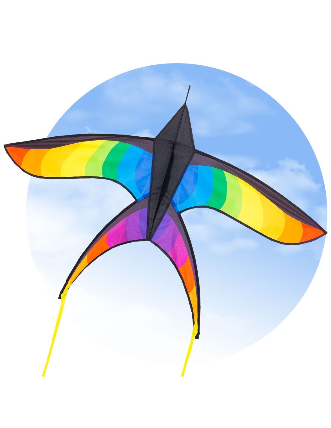 Ecoline Swallow Kite Rainbow - Zwaluw Vlieger