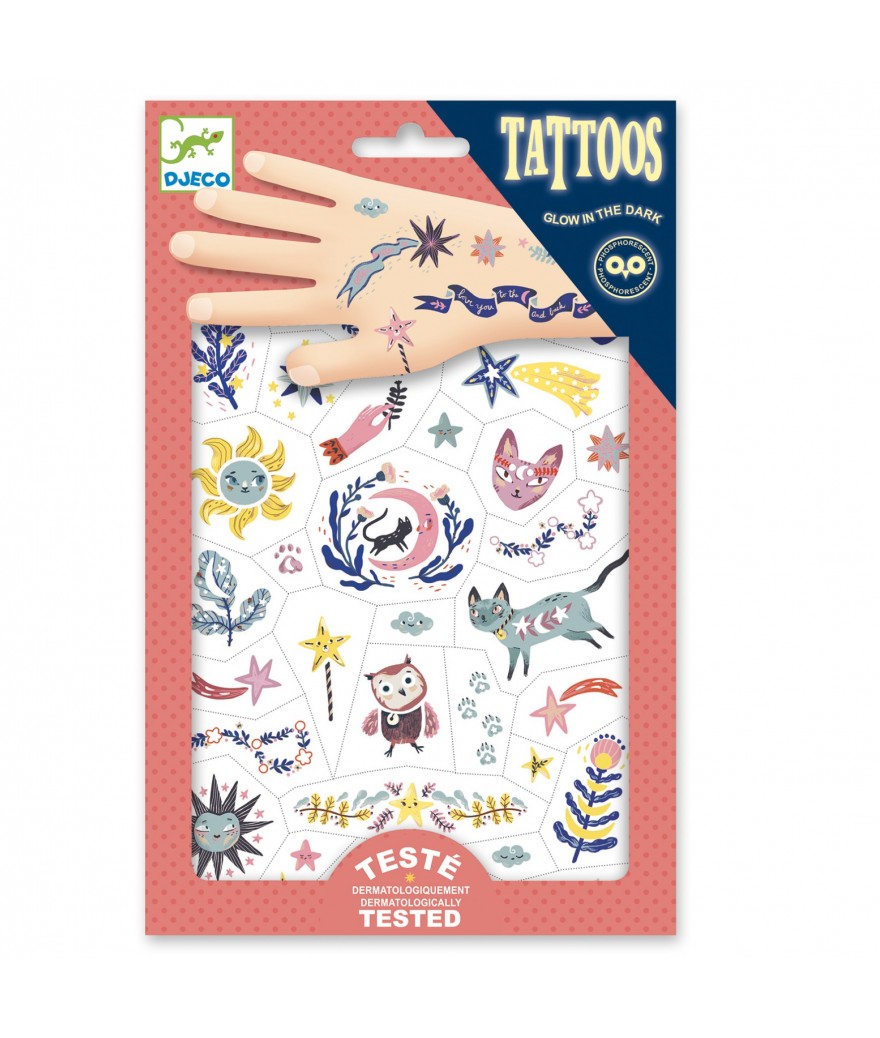 Djeco Tattoo Slaap Lekker (Glow in the Dark)