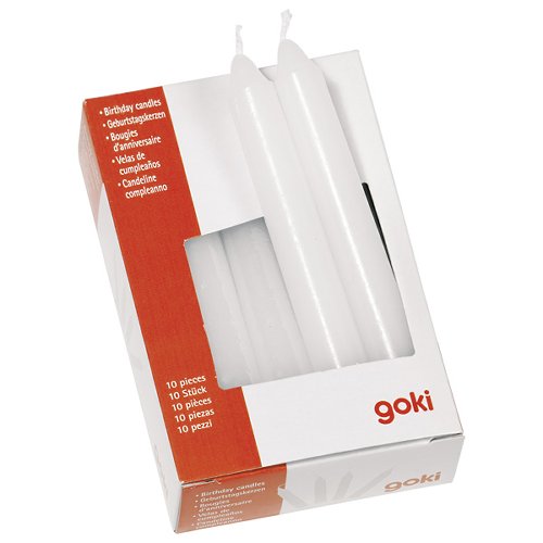 Goki Verjaardagskaarsjes Wit - 11 stuks