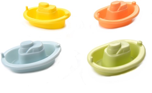 Viking Toys Ecoline - Set van 4 mini bootjes