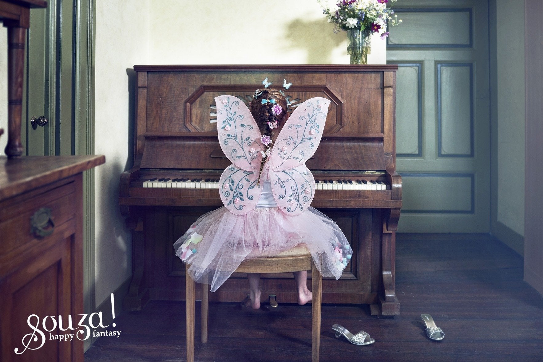 Souza Elody rok + vleugels, roze, verstelbaar